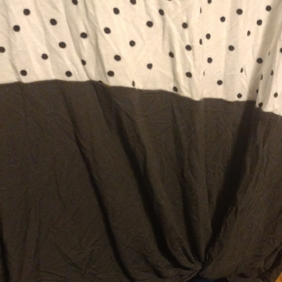 Maurices Olive and Black Color Block Tee​ - Picture 2 of 4